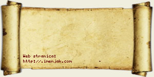 Mina Crnjanski vizit kartica